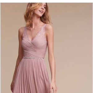 BHLDN Fleur Dress in Rose Quartz